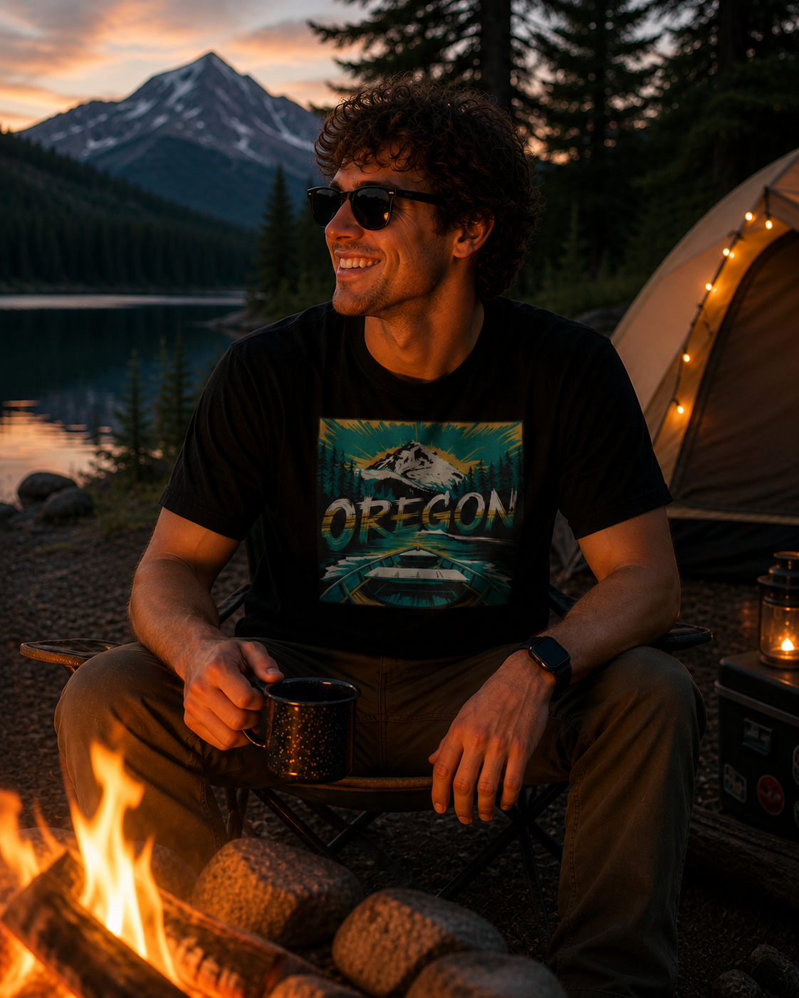 Priority Press campfire shirt